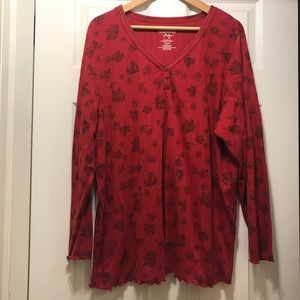 Comfy red long sleeve